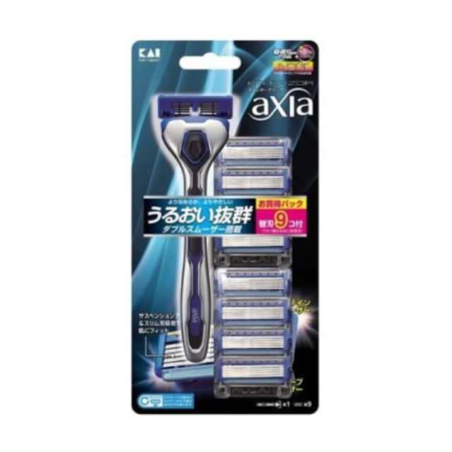 카이지루시 카이레이저 axia 밸류팩 슬림 면도기 교체날 9개 포함상품사진